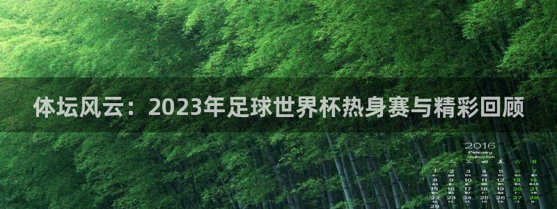 一竞技官网下载平台注册要钱吗:体坛风云:2023年足球世界杯
